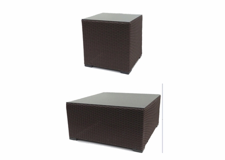 Sonoma Outdoor Wicker Coffee Table and End Table Set
