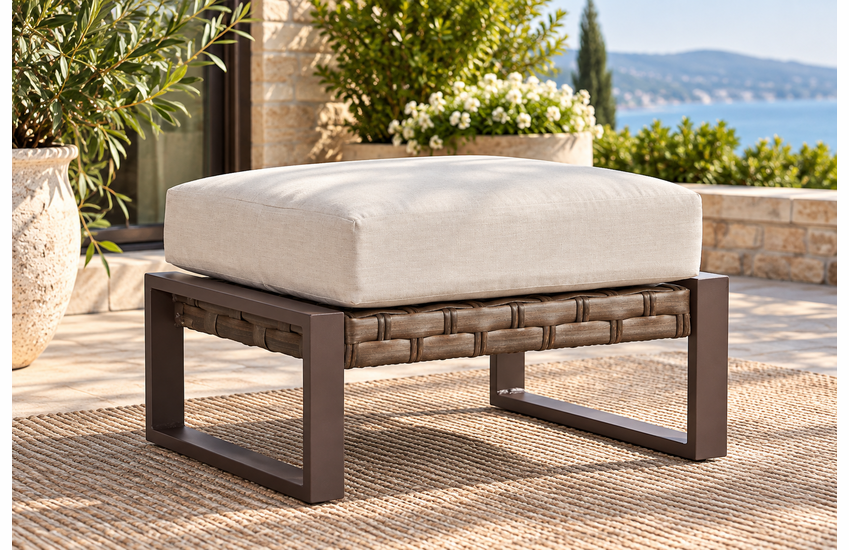 Sorrento Outdoor Wicker Ottoman