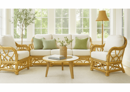 Maui Rattan Set of 3: Sofa and 2 Chairs