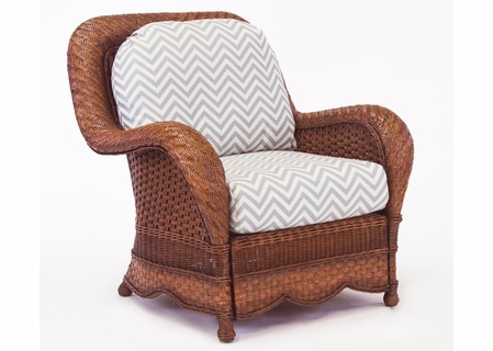 South Seas Rattan Autumn Morning Lounge Chair Replacement Cushions