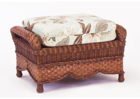 South Seas Rattan Autumn Morning Ottoman Replacement Cushion