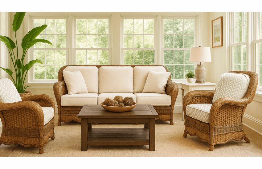 Casablanca Wicker Set of 3- Sofa and 2 Chairs