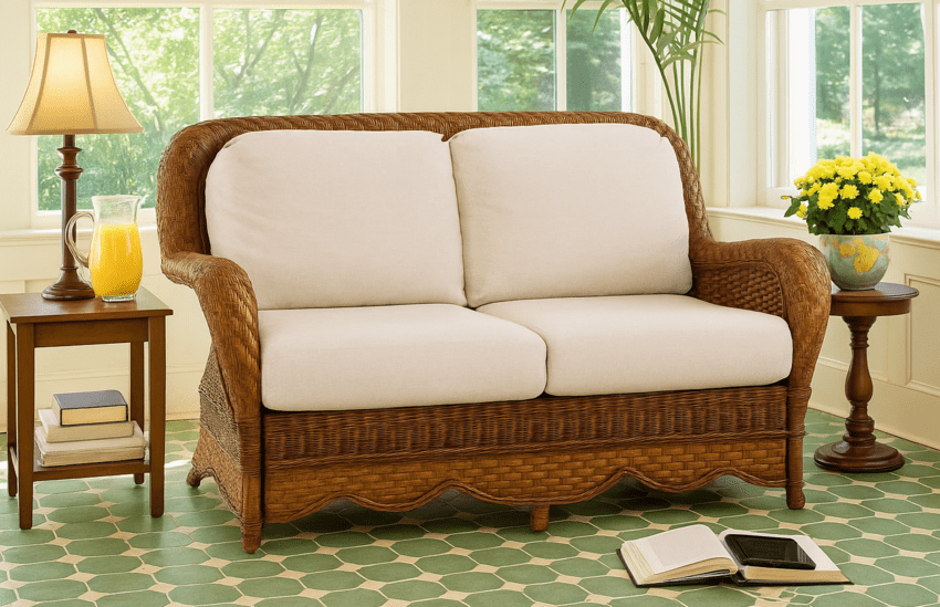 Casablanca Wicker Loveseat