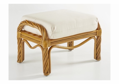 South Seas Rattan New Twist Ottoman Replacement Cushion