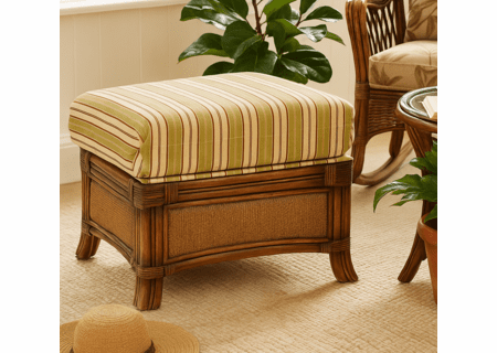 Clearwater Rattan Ottoman