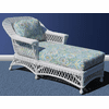 Spice Island Wicker Chaise Lounge - Bar Harbor in White