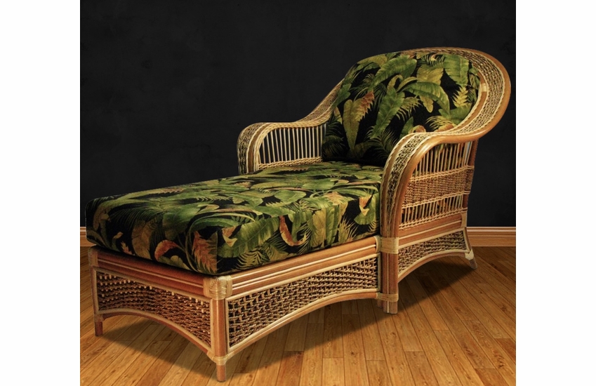 Spice Islands Rattan Chaise Lounge