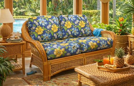 Crestwood Bay Rattan Loveseat