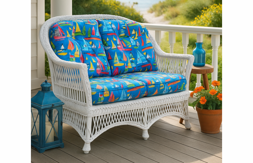 Spice Islands South Hampton Wicker Loveseat