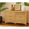 St. Thomas Rattan 6 Drawer Dresser