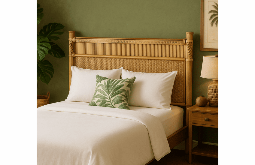 St. Thomas Rattan King Headboard