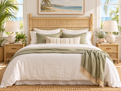 St. Thomas Rattan King Headboard