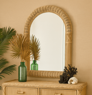 St. Thomas Rattan Mirror
