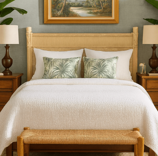 St. Thomas Rattan Queen Headboard