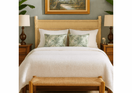 St. Thomas Rattan Queen Headboard