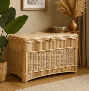 St Thomas Rattan Storage Trunk