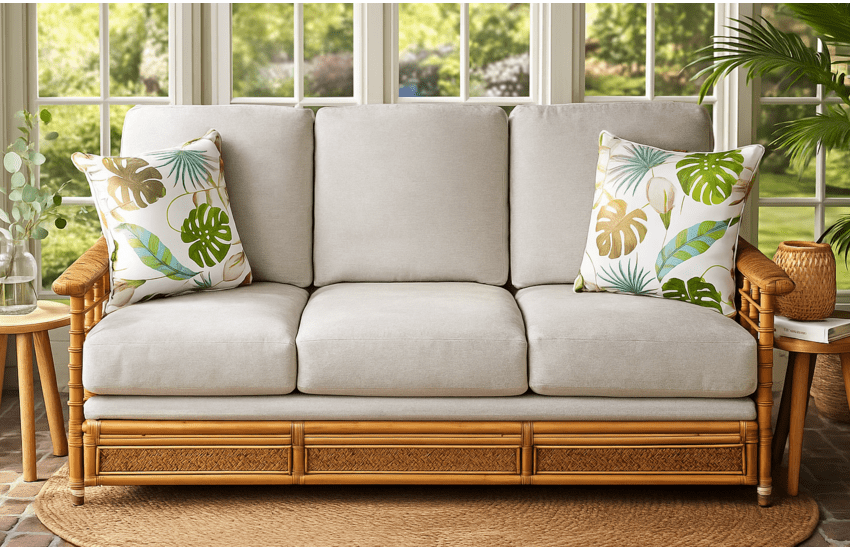 Stockbridge Rattan Queen Sleeper Sofa