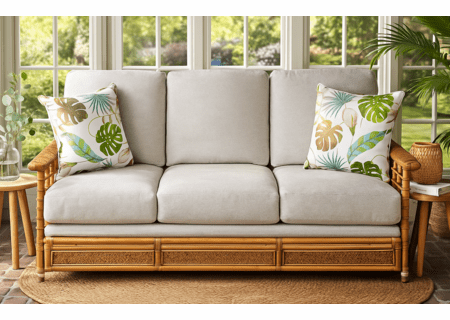 Stockbridge Rattan Queen Sleeper Sofa