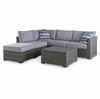 Valencia Outdoor Wicker Sectional With Coffee Table 