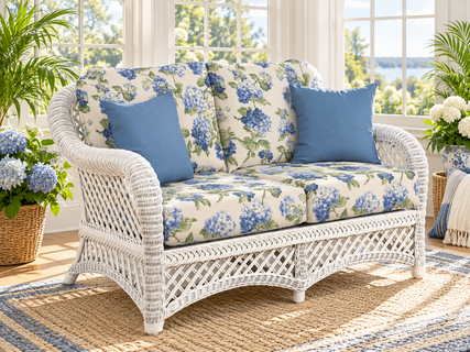 Wicker Loveseat - Lanai White