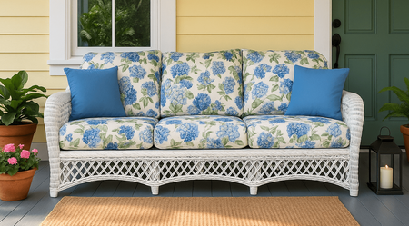 Wicker Sofa - Lanai White
