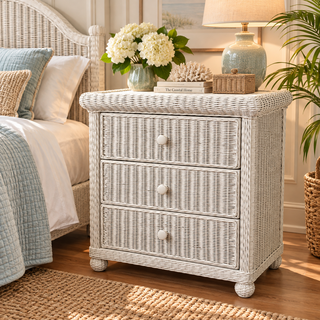 Wicker 3 Drawer Dresser - Elana