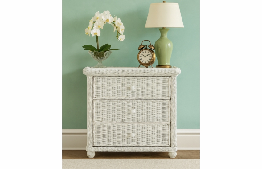 Wicker 3 Drawer Dresser - Elana