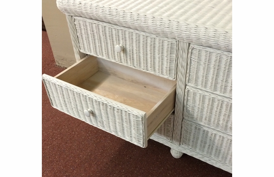 Wicker 6 Drawer Dresser - Elana