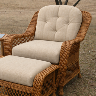Chair Cushion Set - Wicker Style (2 Cushions)