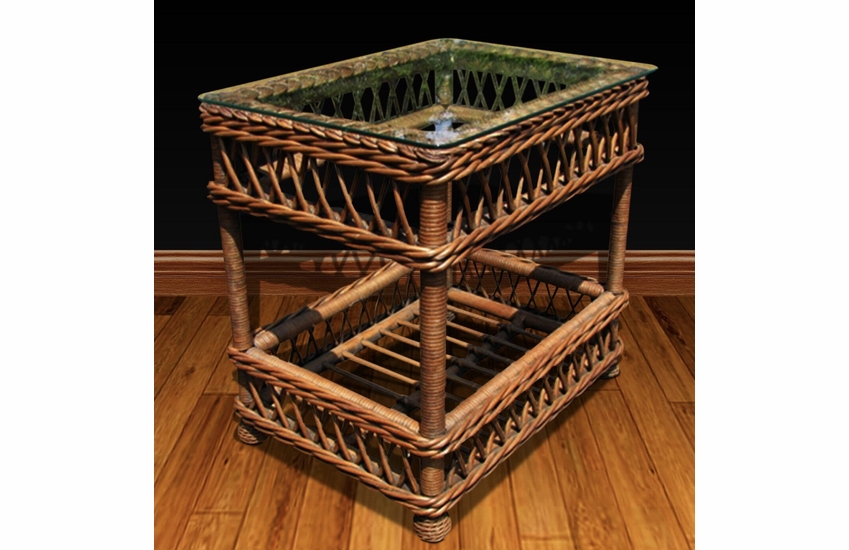Wicker End Table Bar Harbor Wicker Paradise