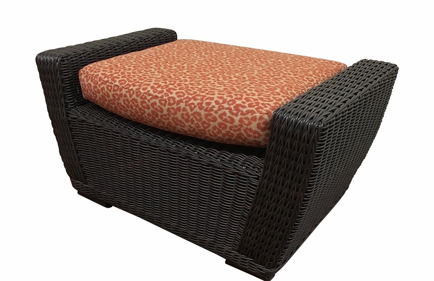 Wicker Ottoman Galveston