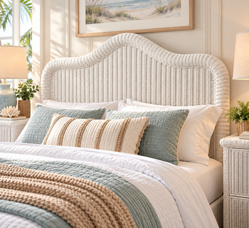 Wicker Queen Headboard