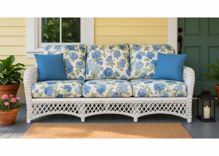 Wicker Sofa - Lanai White