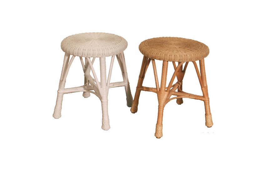 Wicker Stool Round
