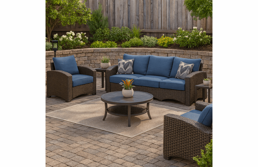 Windglow Outdoor Wicker Chair, Loveseat and Sofa - Quick Ship