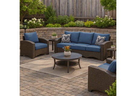 Windglow Outdoor Wicker Chair, Loveseat and Sofa - Quick Ship