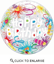 Candles and Ribbons Happy Birthday