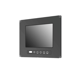 Marine Flush Mount, 10.4" LCD Monitor, 800x600, LED-350nits, VGA, IP65 Front, IP54 Back, w/o Stand & Speake