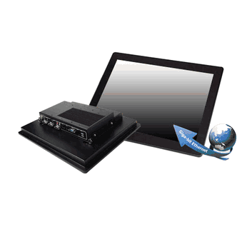 10.4" IP65 Front Panel PC with True  Flat Screen Fanless  (Modular Detachable Rear PC) N3150 Industrial Panel PC (Model: QPC1040NX) 