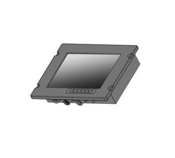 Fully IP65 stainless steel chassis with aluminum front frame 10.4" IP65 LCD Monitor, 1024x768, 1000nits, Black Powder Coating, Support Wide-Operating Temperature, Panel Mount, Waterproof, I/O: 1x VGA, 1x HDMI (Military Connector)