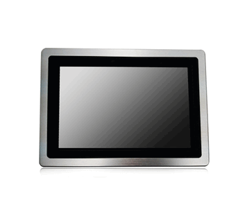 10.1" 1000nits Front IP66 Panel Mount True Flat Bezel PCAP 10-points Touch with USB Controller, VGA, DVI & HDMI