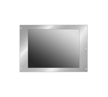 Stainless-Steel front bezel / Front IP67 / 10.4" / 1024 x 768 / 1500nits LED / 3000:1 / VGA + DVI + HDMI input / 2mm AR coating Glass / External Auto Dimming Sensor / 12 Watts