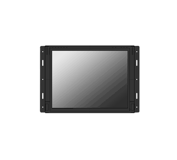 10.4" 800 x 600 Industrial display with Open Frame VGA +  Audio + Speakers with e-Resistive touch screen with serial (DB-9) controller, 12V DC power input Terminal Block "+" and "-", VESA 75 x 75mm