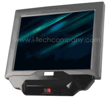 12.1" 1D/2D Barcode Scanner AFOLUX Panel PC with AMD Geode LX-800 500 MHz Processor (Model: AFL2D-12A-LX)