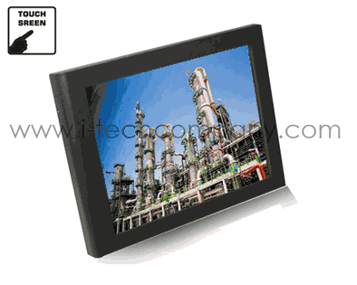 12.1''4:3 CCFL Industrial Chassis/Wall Mount Metal Housing,VGA Input,Side or Top OSD w/ SAW Touch and USB Controller (Model: TCH1210-SW)