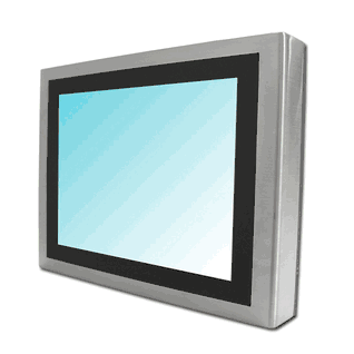 12.1" True Flat Touch Industrial Display-Fully Enclosed NEMA 4/IP65, Resolution: 1024x768, 500 nits with 5 wires resistive touch solution (Model: KCH1210XSIP-FTR)