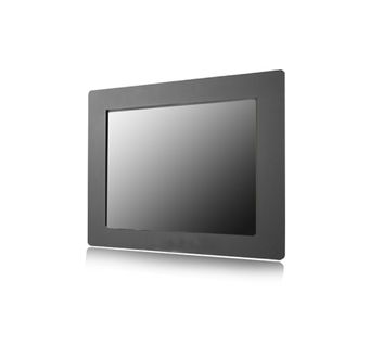 12.1" Panel mount LCD monitor / Front IP65 / 1024x768 / 500nits LED / VGA+DVI+HDMI signal input / 5-Wires Resistive Touch with USB (or RS232) controller /  Rear OSD / Integrated Panel Mount Kit (Clamp) / VESA Mount 