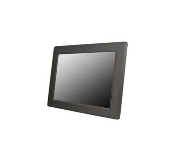 IP65/NEMA4 Wide Temp Panel Mount (Aluminum-6mm), 12.1" LCD Monitor, 800x600, 1000nits LED  VGA+DVI+HDMI Input, Rear OSD, including Rear Clamp Mount/VESA Mount + 5-Wires Resistive Touch screen with USB controller 
