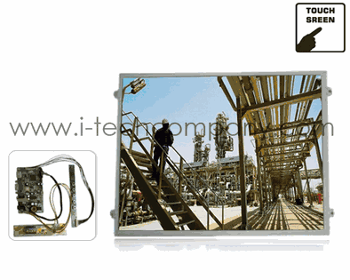 15'' 4:3 LED Open frame loose kit module, LCD panel, Inverter, OSD, LVDS, AToD board, DC adapter High Brightness,VGA Input w/ SAW Touch and USB Controller (Model: TSK1500HB-SW)