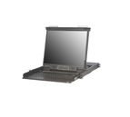 17" 1280x1024, 250nits Rackmount LCD Monitor Combo DB15 LCD Console Drawers with IP Module with 16 Ports, Durable 104-Key Keyboard and Touch pad